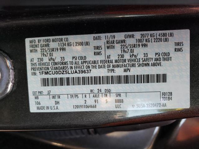 2020 FORD ESCAPE TIT 1FMCU0DZ5LUA39637
