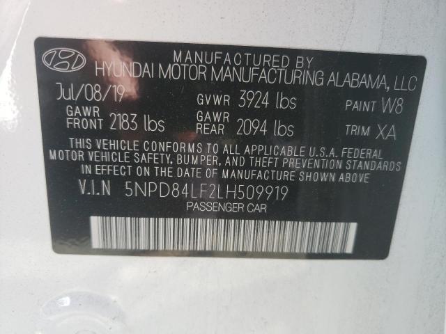 2020 HYUNDAI ELANTRA SE 5NPD84LF2LH509919
