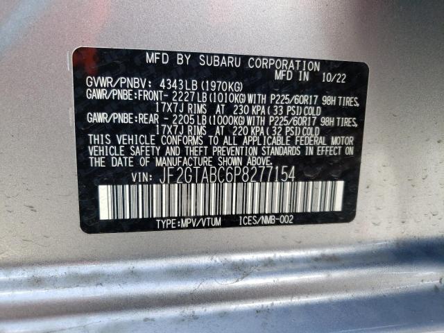 JF2GTABC6P8277154 Subaru CROSSTREK