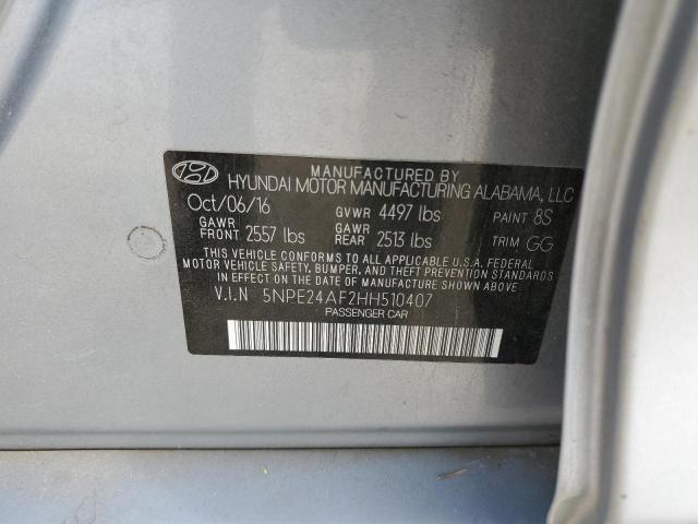 2017 HYUNDAI SONATA SE - 5NPE24AF2HH510407