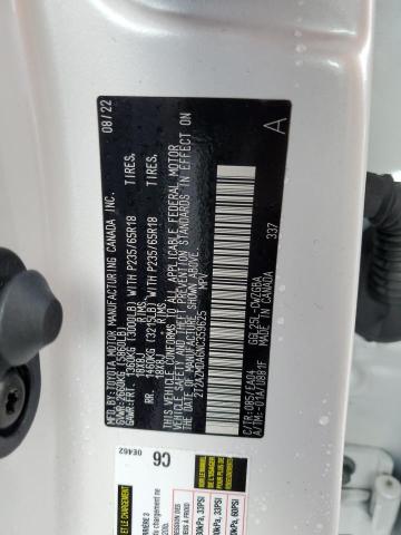 2022 LEXUS RX 350 BAS 2T2AZMDA6NC359625