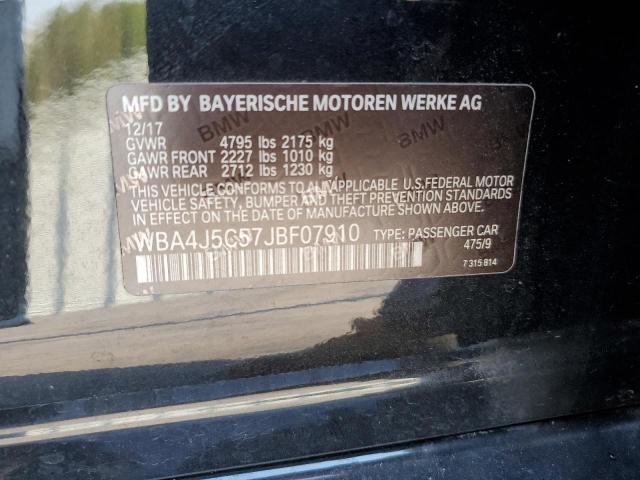 2018 BMW 440I GRAN WBA4J5C57JBF07910