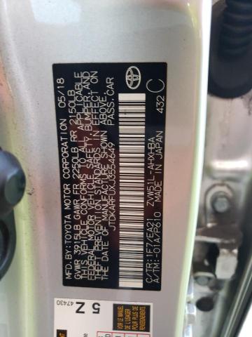 2018 TOYOTA PRIUS JTDKARFUXJ3554649