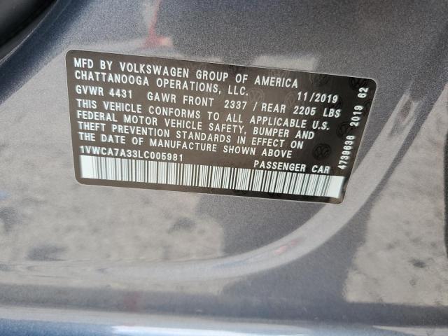2020 VOLKSWAGEN PASSAT SEL - 1VWCA7A33LC005981