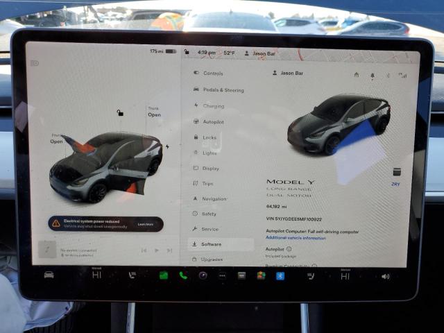 5YJYGDEE5MF100922 Tesla Model Y