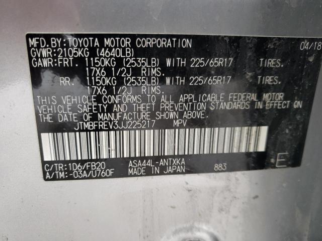 2018 TOYOTA RAV4 LE JTMBFREV3JJ225217