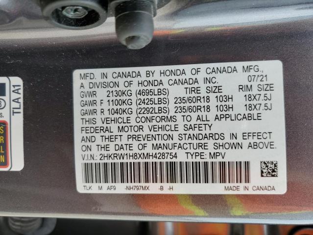 2021 HONDA CR-V EXL - 2HKRW1H8XMH428754