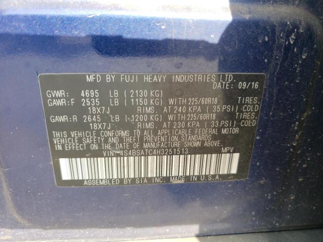 4S4BSATC4H3251513 Subaru Outback Touring