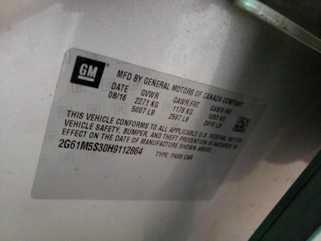 2017 CADILLAC XTS LUXURY 2G61M5S30H9112864