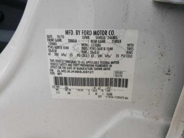 2LMDJ6JK9BBJ08121 Lincoln MKX