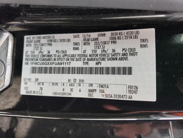 2015 FORD ESCAPE SE - 1FMCU0GXXFUA91117