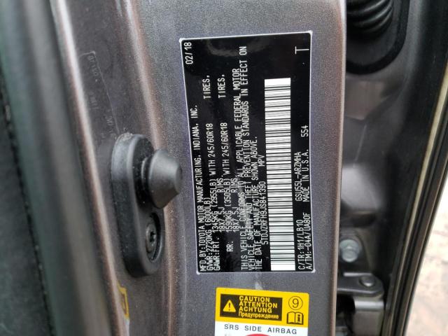2018 TOYOTA HIGHLANDER 5TDJZRFH9JS841390