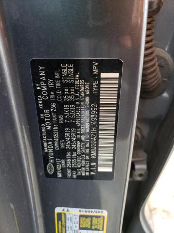2017 HYUNDAI TUCSON LIM KM8J33A21HU493992