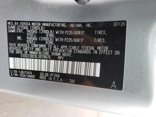 2020 TOYOTA SIENNA L - 5TDZZ3DCXLS078676