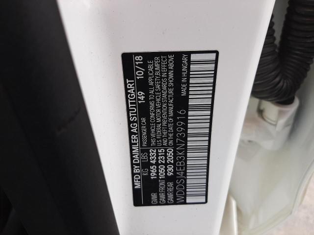 2019 MERCEDES-BENZ CLA 250 WDDSJ4EB3KN739916