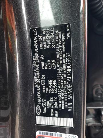 2022 HYUNDAI TUCSON LIM 5NMJECAE7NH073553