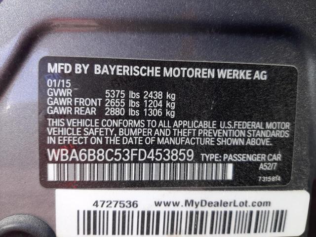 WBA6B8C53FD453859 BMW 6 Series