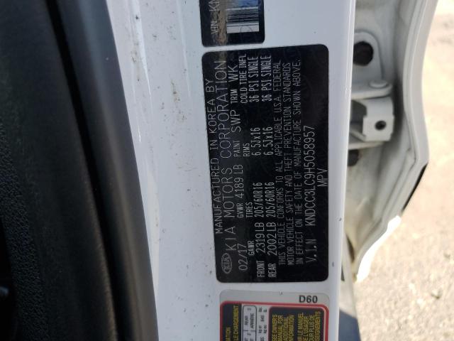 KNDCC3LC9H5058957 KIA NIRO EX