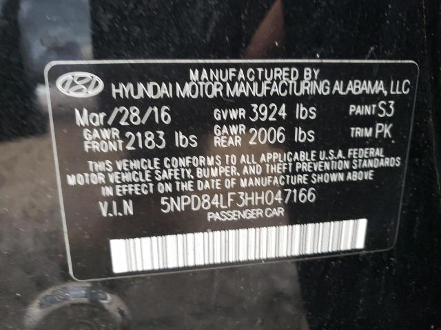2017 HYUNDAI ELANTRA SE 5NPD84LF3HH047166