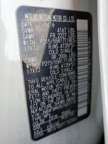 2016 NISSAN JUKE S - JN8AF5MV0GT657173
