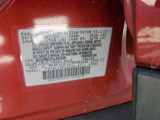 2020 NISSAN KICKS SV - 3N1CP5CV7LL531039