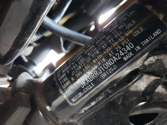 2022 KAWASAKI BR125 J - JKABRRJ10NDA24340