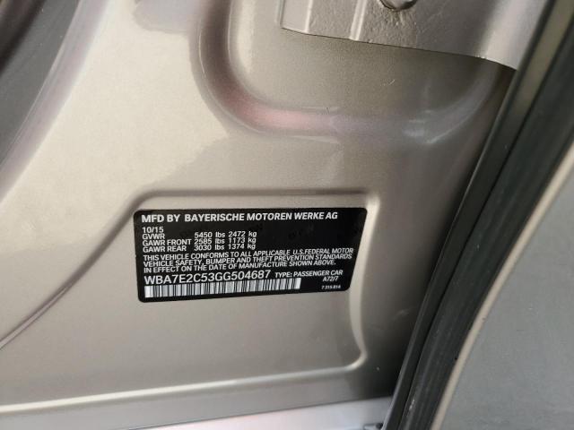 2016 BMW 740 I - WBA7E2C53GG504687