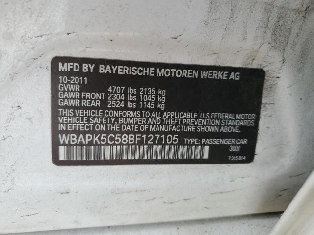 WBAPK5C58BF127105 BMW 328 Xi Sulev
