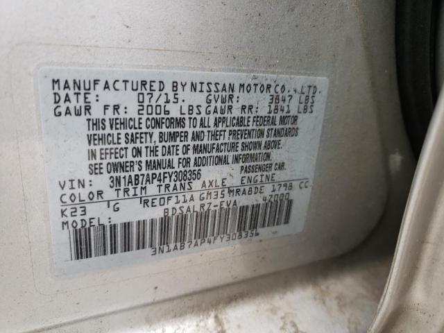 2015 NISSAN SENTRA S/S - 3N1AB7AP4FY308356