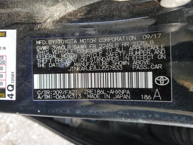 2018 TOYOTA COROLLA IM - JTNKARJE8JJ557833