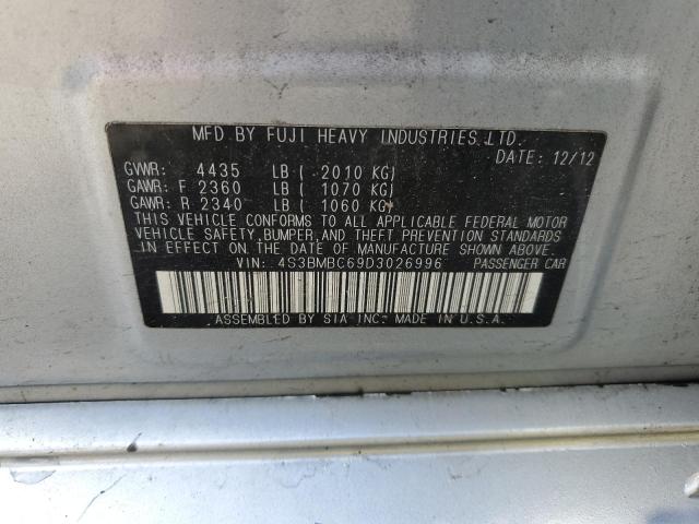 4S3BMBC69D3026996 Subaru Legacy 2.5i Premium