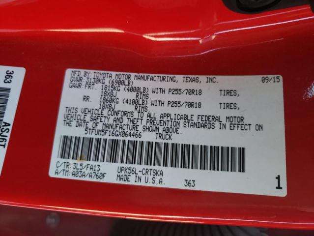 2016 TOYOTA TUNDRA DOU - 5TFUM5F16GX064466