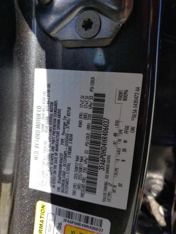 2017 FORD FUSION SE 3FA6P0HD4HR406037