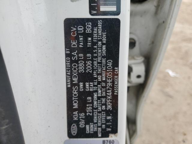 3KPFK4A79HE051040 KIA FORTE LX