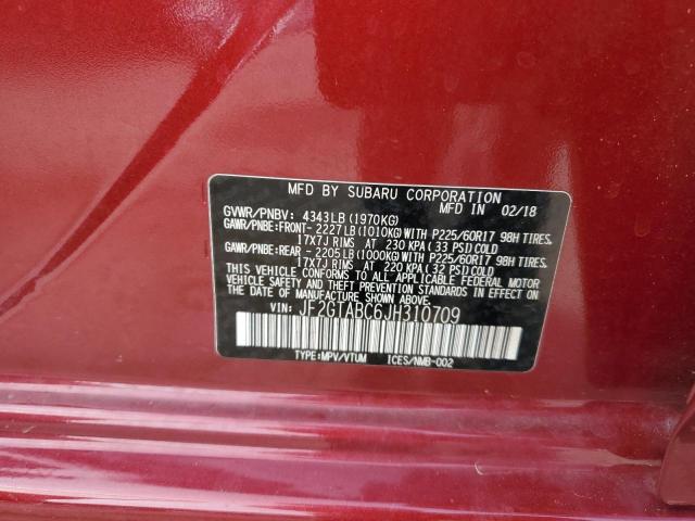 JF2GTABC6JH310709 Subaru Crosstrek Premium