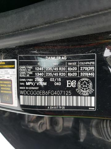 2015 MERCEDES-BENZ GLK 250 BL - WDCGG0EB6FG407125