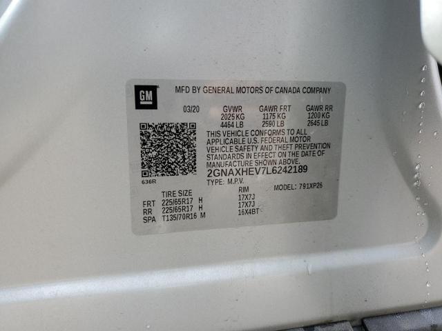 2020 CHEVROLET EQUINOX LS 2GNAXHEV7L6242189