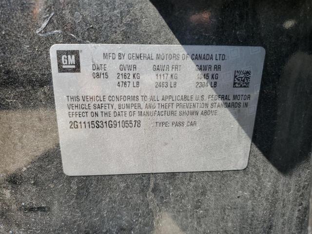 2016 CHEVROLET IMPALA LT - 2G1115S31G9105578