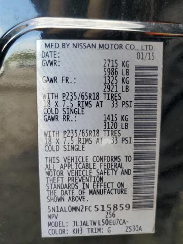 2015 INFINITI QX60 5N1AL0MN2FC515859