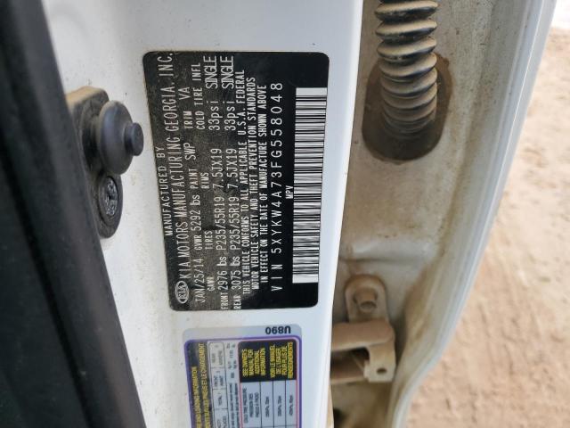 5XYKW4A73FG558048 KIA SORENTO SX