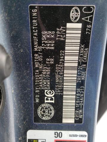2016 TOYOTA COROLLA L - 2T1BURHE8GC679422