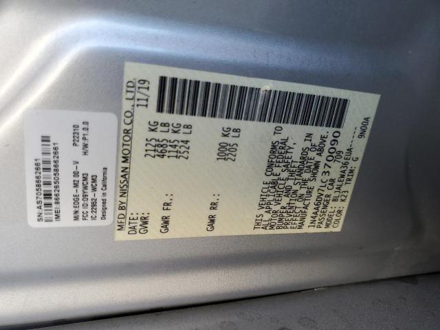 2020 NISSAN MAXIMA SL - 1N4AA6DV7LC370090