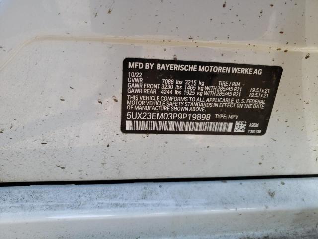 2023 BMW X7 XDRIVE4 - 5UX23EM03P9P19898