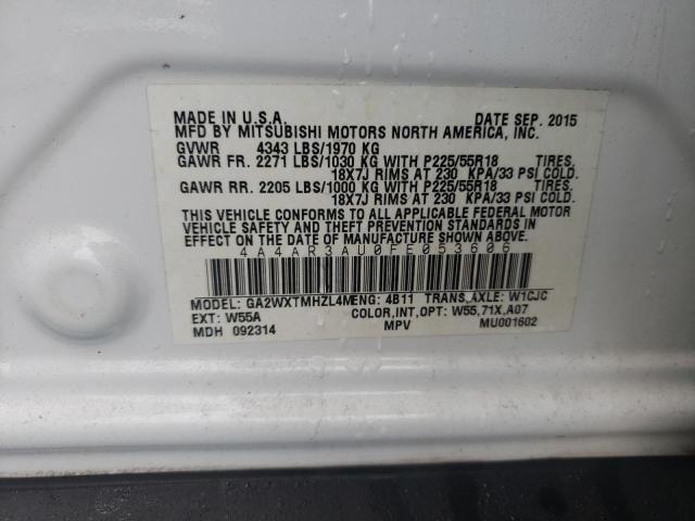 2015 MITSUBISHI OUTLANDER 4A4AR3AU0FE053606