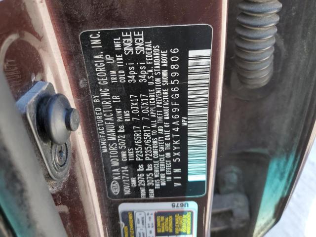 2015 KIA SORENTO LX 5XYKT4A69FG659806