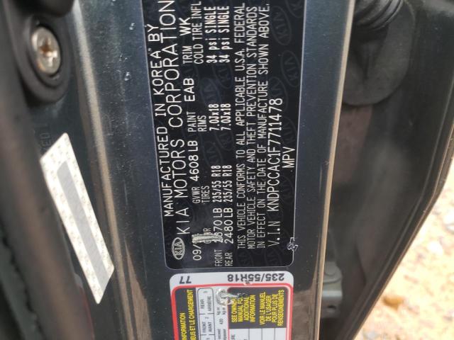 2015 KIA SPORTAGE E KNDPCCAC1F7711478