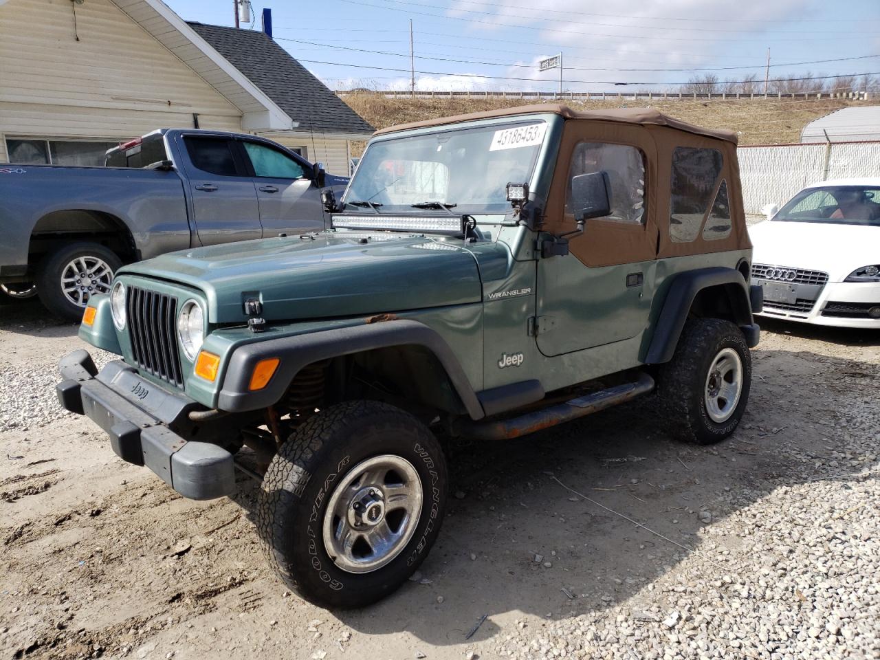 2000 Jeep Wrangler / TJ SE for sale at Copart Northfield, OH Lot #43186***  