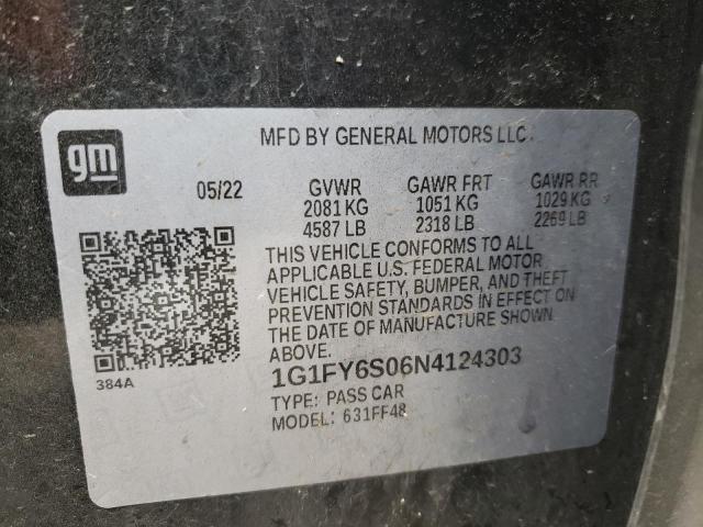 2022 CHEVROLET BOLT EUV L - 1G1FY6S06N4124303