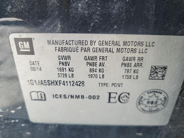 2015 CHEVROLET SONIC LS - 1G1JA5SHXF4112428