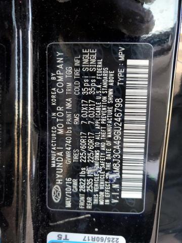 2016 HYUNDAI TUCSON LIM KM8J3CA49GU246798